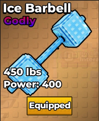 Ice Barbell in Kick a Lucky Block